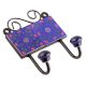 Navy Blue And Red Ceramic Flower Tiles Hooks Online